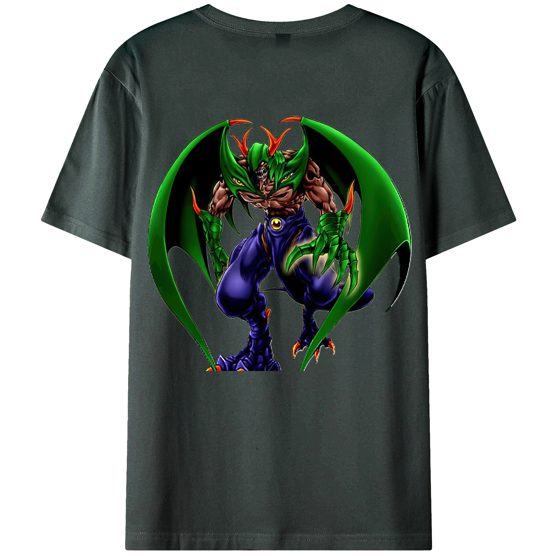 （画像用） 遊☆戯☆王 Yu-Gi-Oh! 綿100％ メンズ半袖Tシャツ（バックプリント） 通気性